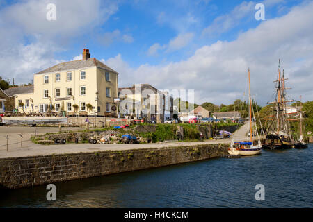 Charlestown Harbour, Cornwall, Regno Unito Foto Stock