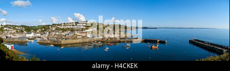 Mevagissey harbor & porto di pesca, Cornwall, England, Regno Unito Foto Stock