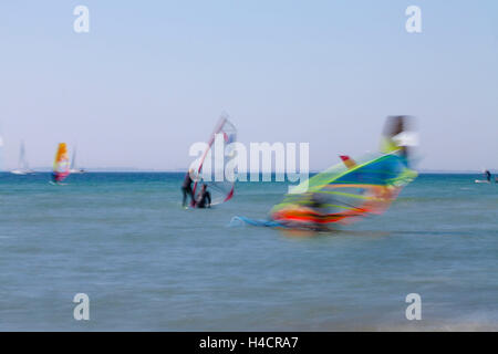 Wind surfer al surf festival Fehmarn 2016 Foto Stock