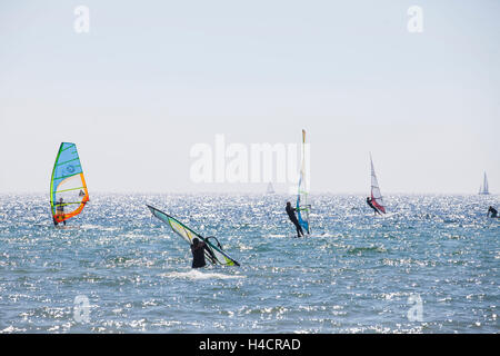 Wind surfer al surf festival Fehmarn 2016 Foto Stock