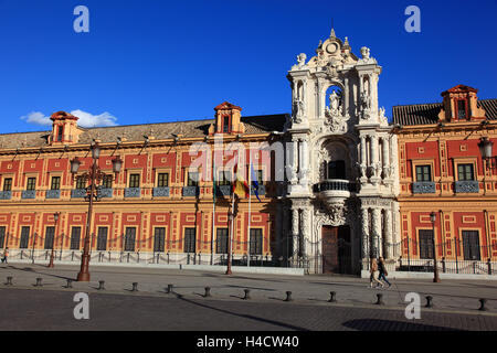 Spagna, Andalusia, Siviglia, Palacio de San Telmo in Pasco de Roma Foto Stock