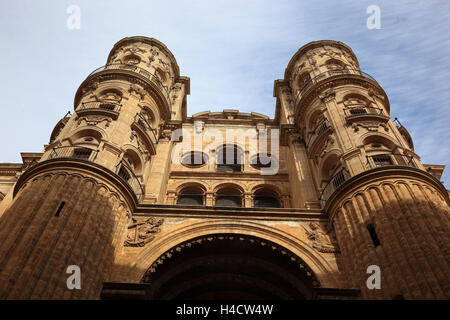 Spagna, Andalusia, Malaga, torre della cattedrale, Santa Iglesia Catedral Basilica de la Encarnacion Foto Stock