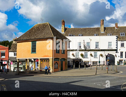 La piazza della città in Faringdon, Oxfordshire, England Regno Unito Foto Stock