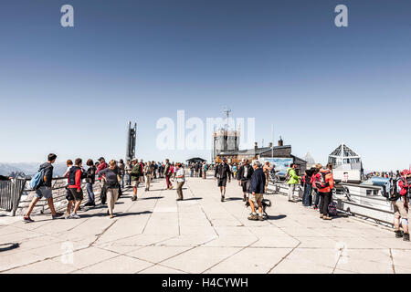 Terrazza panoramica sul "Zugspitze" Foto Stock