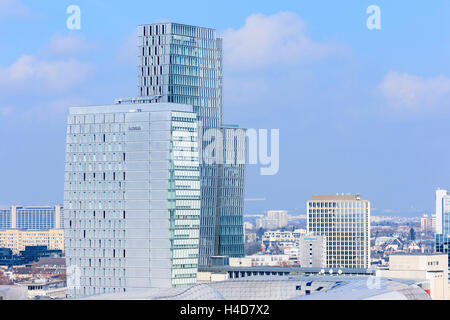 L'Europa, Germania, Assia, Frankfurt city center hotel Jumeirah e Nextower Foto Stock
