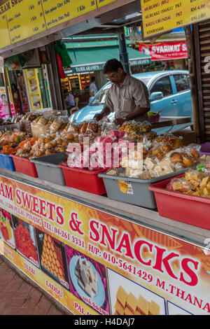 Impressioni di Little India, Georgetown, Penang, Malaysia, Kedah, vista città, vita urbana, persone Foto Stock