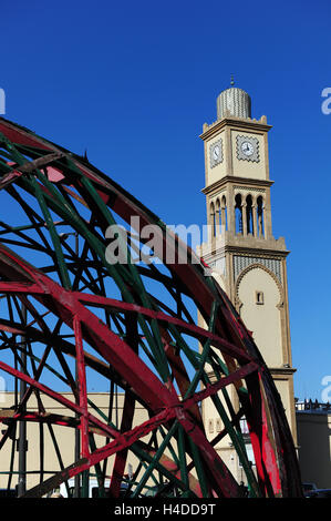 Place des Nations Unies, il cuore moderno di Casablanca, dove tutte le strade convergono. Foto Stock