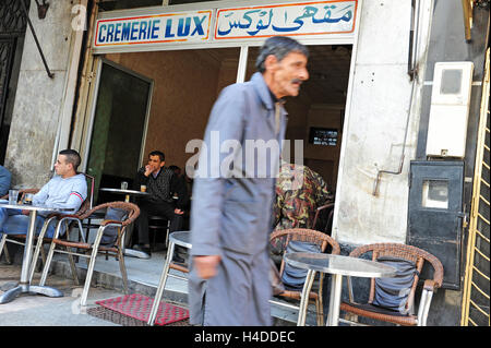 Un stile francese del Café di Casablanca Foto Stock