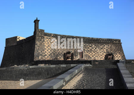 Castillo San Gabriel in Arrecife, Lanzarote, Isole canarie, Spagna Foto Stock