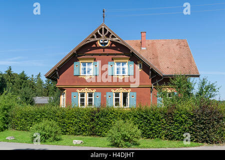 Germania, Baden-Württemberg, home Laup, old forester house dietro il blocco home Grosslaup, Foto Stock
