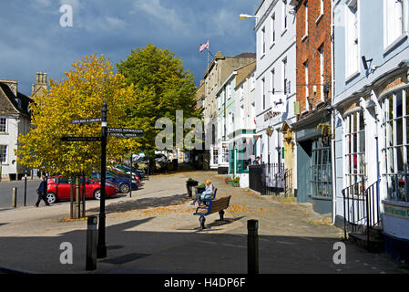 La piazza della città in Faringdon, Oxfordshire, England Regno Unito Foto Stock