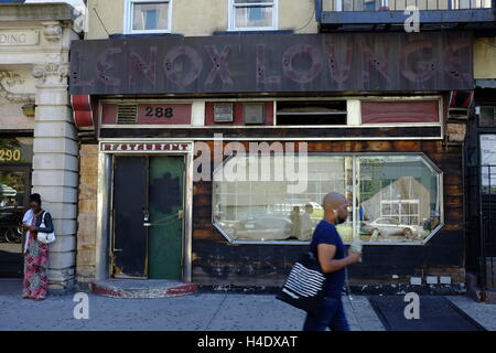 La rovina di originale Lenox Lounge in Lenox Avenue.Harlem.New York City,USA Foto Stock