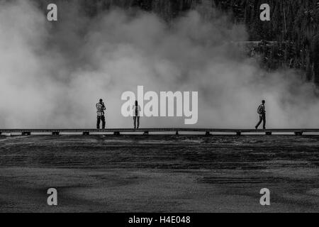 Scene di attività geotermica Foto Stock