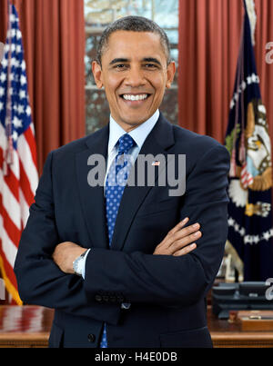 Barack Obama. Ritratto ufficiale della Casa Bianca di Barack Obama, il 44° presidente degli Stati Uniti, dicembre 2012 Foto Stock