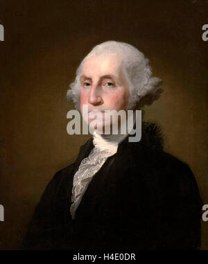 George Washington. Ritratto del Presidente degli Stati Uniti George Washington da Gilbert Stuart, 1797 Foto Stock