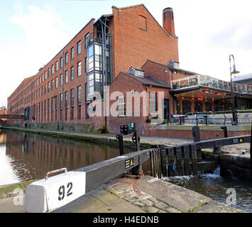 Bloccare92,Rochdale Canal,Castlefield,Manchester City Centre,Lancs,l'Inghilterra,UK Foto Stock