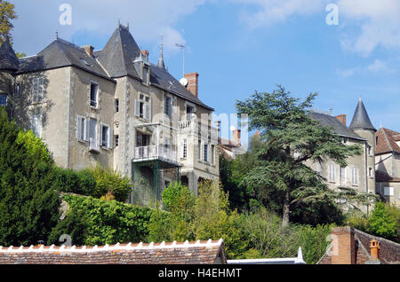 Angoli-sur-l'Anglin, bel villaggio della Francia Foto Stock