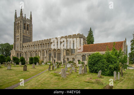 Chiesa della Santa Trinità, Long Melford, Suffolk, Inghilterra Foto Stock