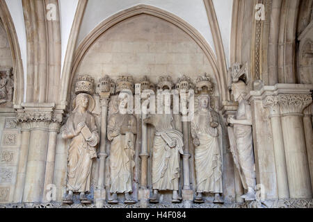 Paradise portico, Muenster cattedrale, Cattedrale di San Paolo, Muenster Muensterland, Renania settentrionale-Vestfalia, Germania, Europa Foto Stock