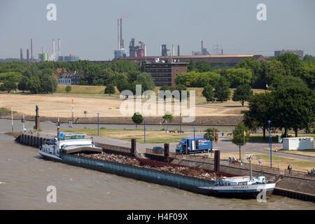 Porto Interno, Reno, Ruhrort district, Duisburg, Ruhrgebiet area, Renania settentrionale-Vestfalia Foto Stock