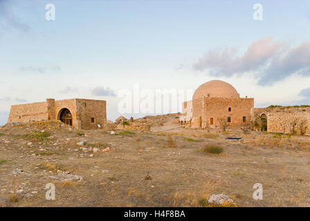 Sultan Ibrahim moschea nella cittadella veneziana di Rethimno fu costruito, quando la Fortezza passò in territorio turco, Creta, Grecia. Foto Stock