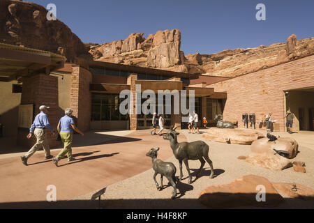 Utah, Arches National Park, Centro visitatori Foto Stock