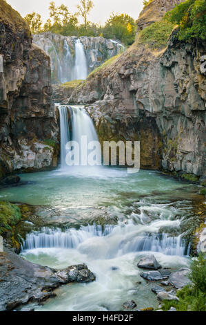 White River Falls, Wasco County, Oregon. Foto Stock