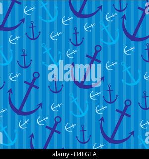 Seamless Modello anchor in formato vettoriale. Illustrazione Vettoriale