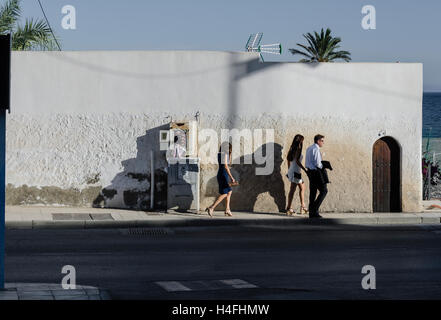 Street view in Carboneras Almeria, Spagna Foto Stock