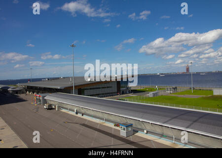 Il Marine Terminal Passeggeri a Morskoy Vokzal Stazione Marittima di San Pietroburgo, Russia. Foto Stock