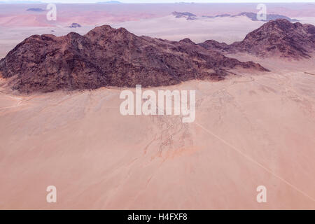 Vista mentre la mongolfiera, Namib-Naukluft National Park, Namibia Foto Stock