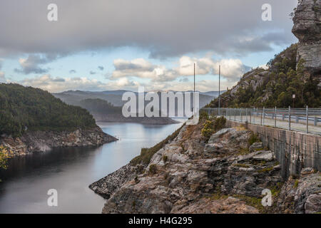 Il lago di Gordon, Southwest Tasmania, Australia Foto Stock