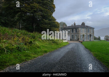 English Country Manor House nel distretto del lago dal Lago Windemere Foto Stock