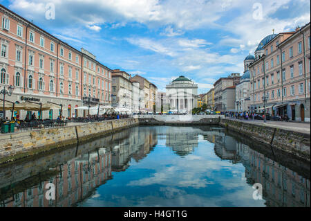 Il Canal Grande di Trieste, Italia Foto Stock