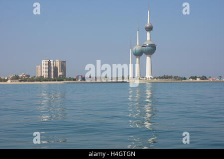 Torri del Kuwait. Foto Stock