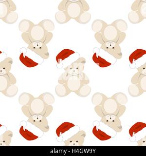 Natale Orsacchiotto Illustrazione Vettoriale