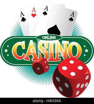 Casino Design Concept. AI 10 supportato. Illustrazione Vettoriale