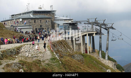 Stazione di sollevamento Kasprowy Wierch, Monti Tatra Polonia Foto Stock
