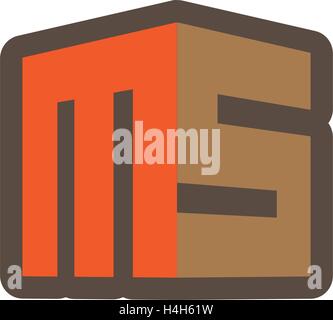 MS Logo Design, AI 10 supportato. Illustrazione Vettoriale