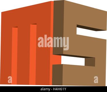 MS Logo Design, AI 10 supportato. Illustrazione Vettoriale