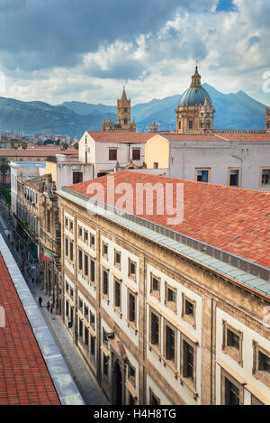 Cityscape, Palermo, Sicilia, Italia Foto Stock