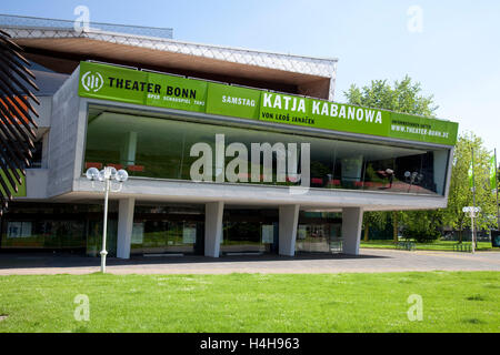 Edificio del Teatro dell'Opera di Bonn e il teatro di Bonn, Bonn, regione della Renania, Renania settentrionale-Vestfalia Foto Stock