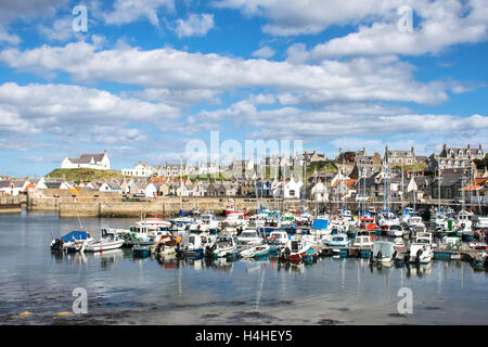 Findochty Harbour, Scozia Foto Stock
