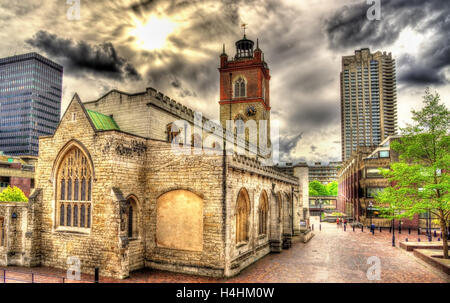 St Giles-senza-Cripplegate chiesa a Londra - Inghilterra Foto Stock