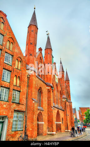 Heiligen-Geist-ospedale in Lubeck, Schleswig-Holstein, Germania Foto Stock
