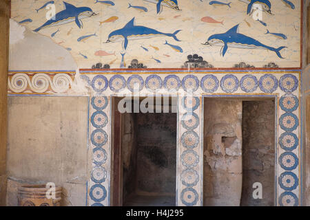 Knossos la maggior età del Bronzo sito archeologico in Creta ed è considerato più vecchio d'Europa city Foto Stock