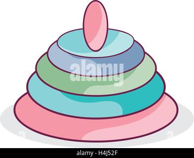 Pyramid Baby toy Illustrazione Vettoriale
