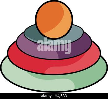 Pyramid Baby toy Illustrazione Vettoriale