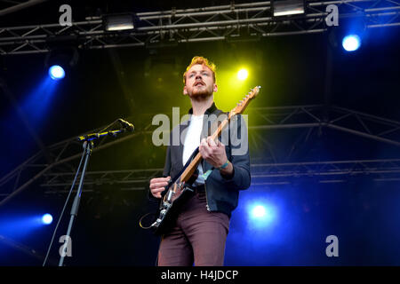 Barcellona - 30 maggio: Il Bohicas (indie rock band) esegue in Primavera Sound Festival 2015 il 30 maggio 2015 a Barcellona, Spagna. Foto Stock