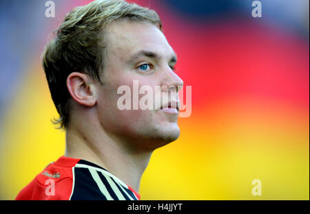Manuel Neuer, la partita di calcio, Germania vs. Bosnia Erzegovina, 3-1, Commerzbank Arena, Francoforte Hesse Foto Stock